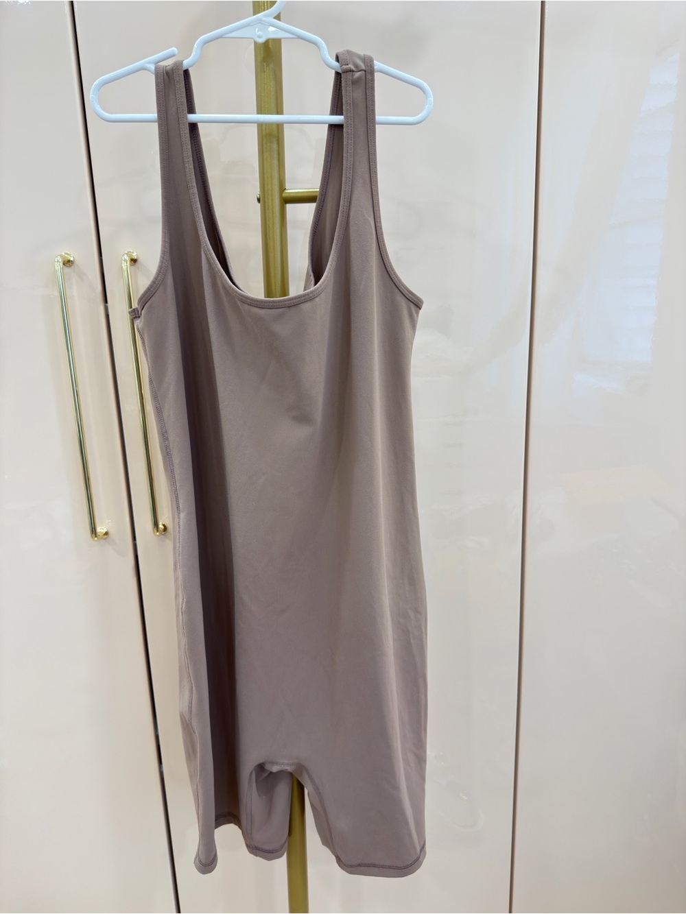 Isabel Maternity by Ingrid & Isabel Taupe Scoop Neck Tank Romper